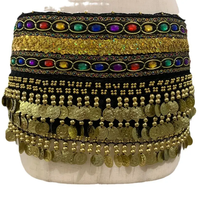 Double Diamond Hip Scarf for Indian Dance Practice - Image 14