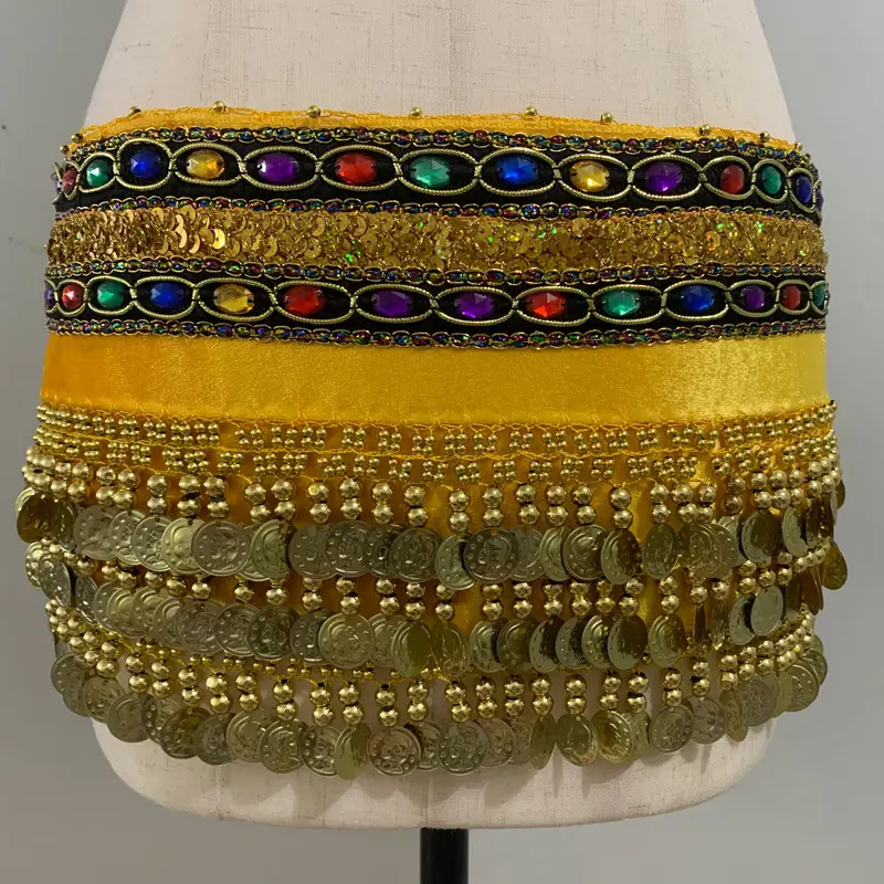 Double Diamond Hip Scarf for Indian Dance Practice - Image 8