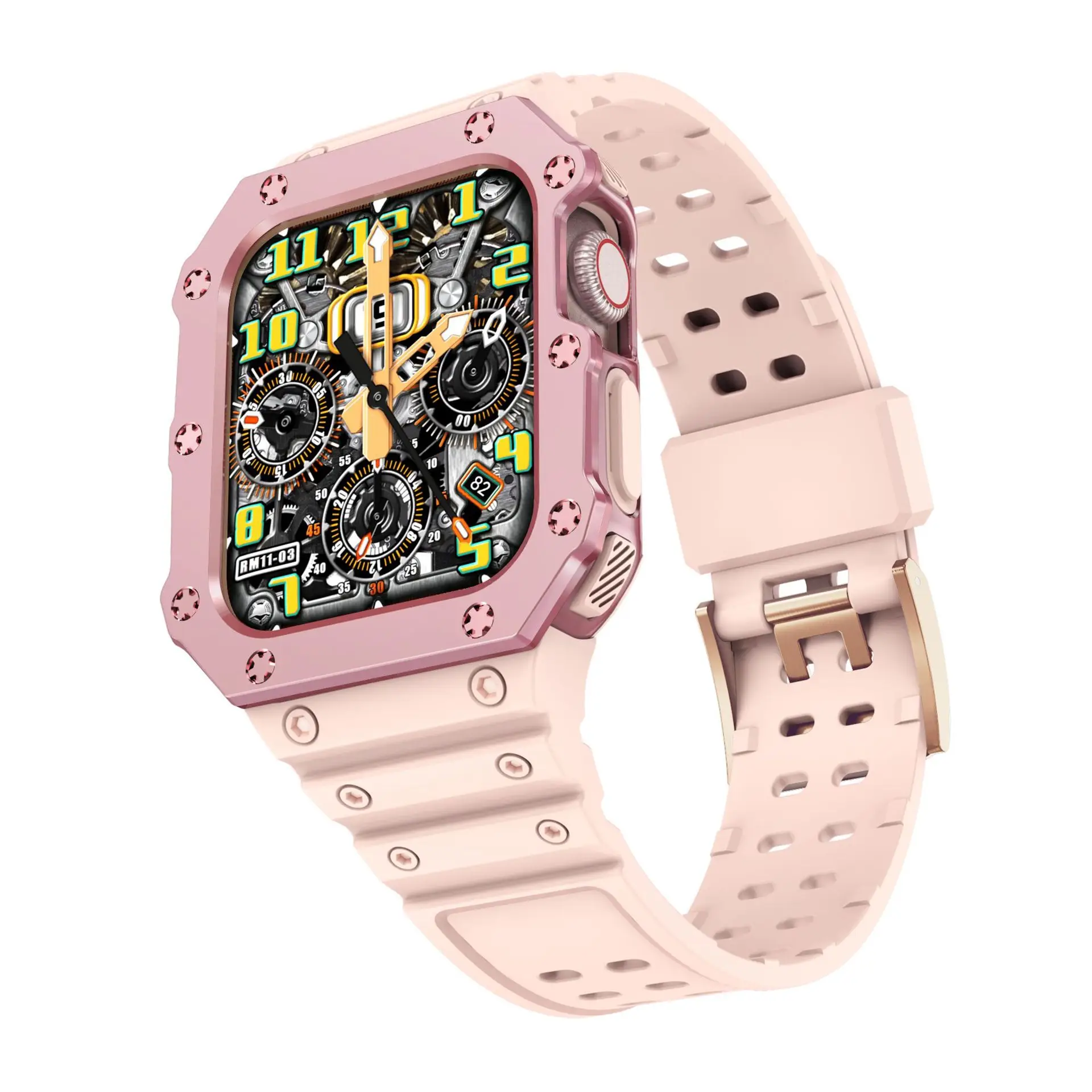 Apple Watch with Gray TPU Strap & Digital Display - Image 13