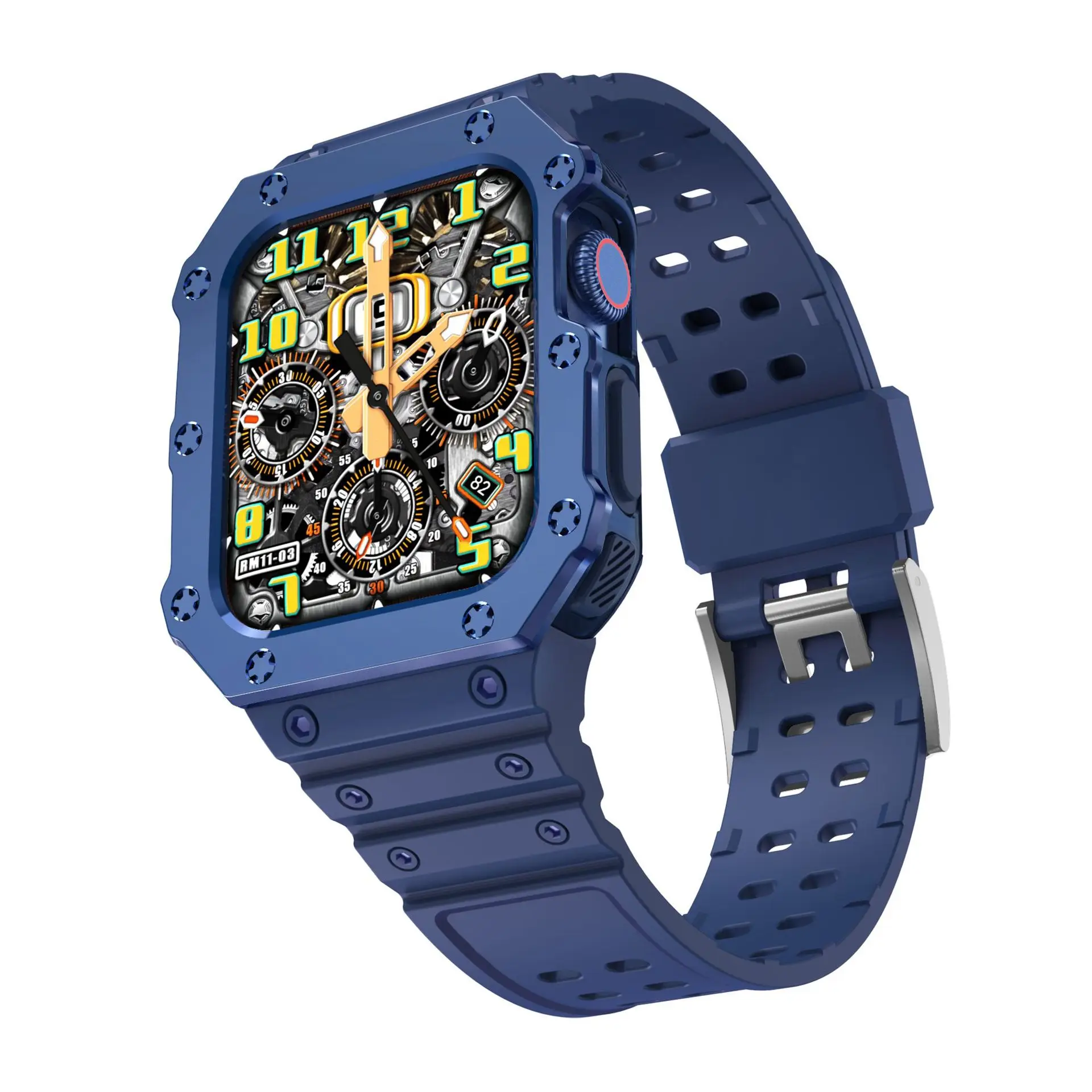 Apple Watch with Gray TPU Strap & Digital Display - Image 15