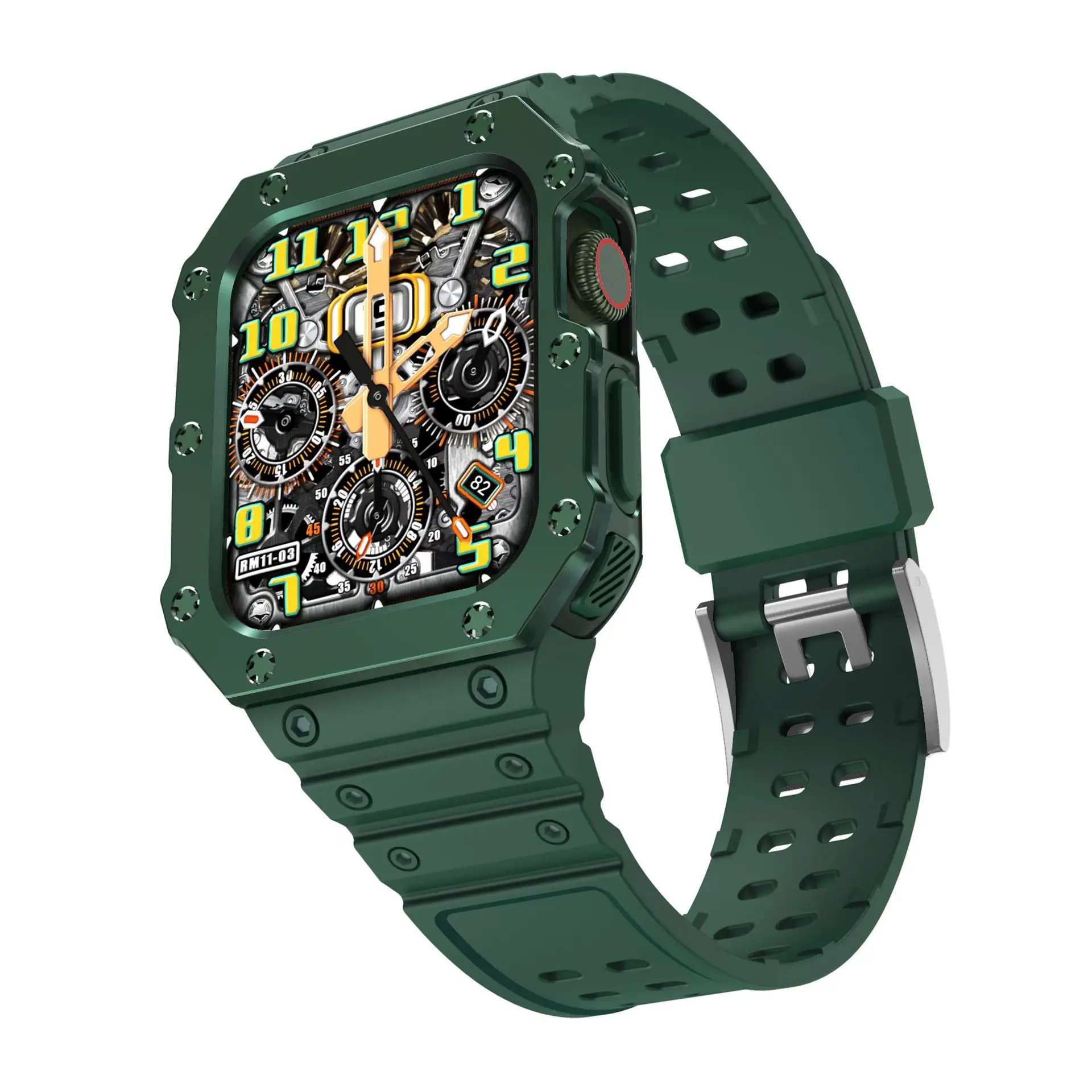 Apple Watch with Gray TPU Strap & Digital Display - Image 17