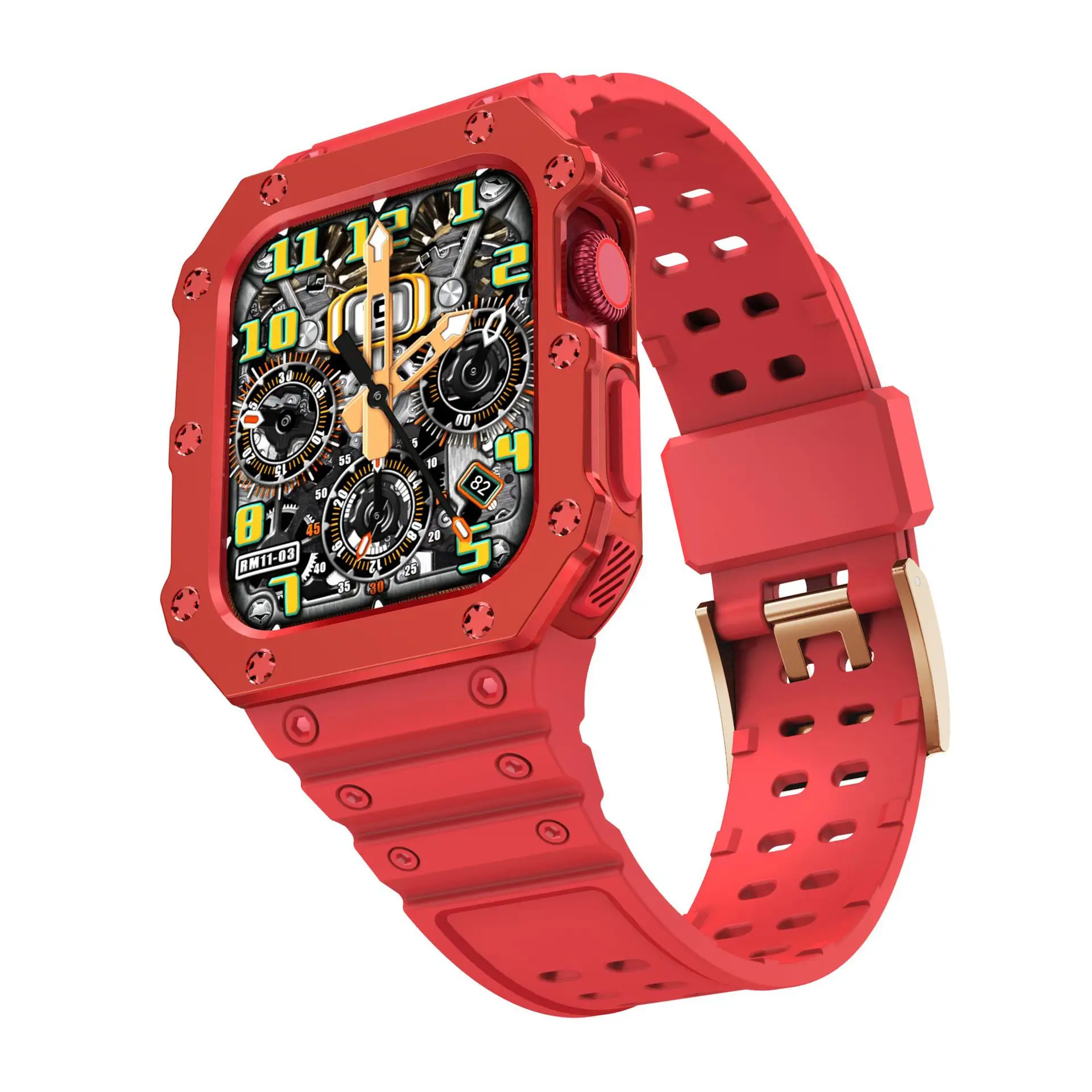 Apple Watch with Gray TPU Strap & Digital Display - Image 19