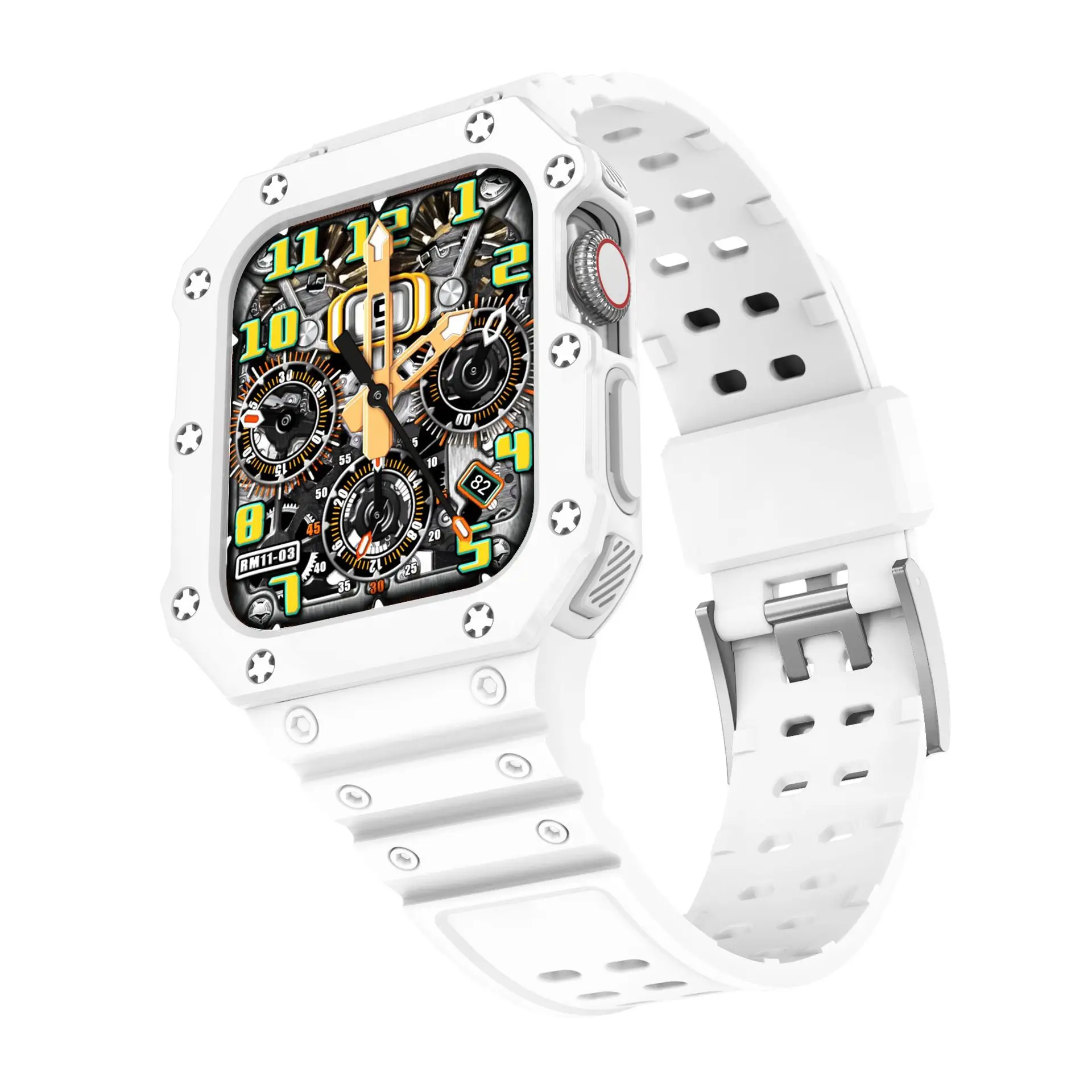 Apple Watch with Gray TPU Strap & Digital Display - Image 7