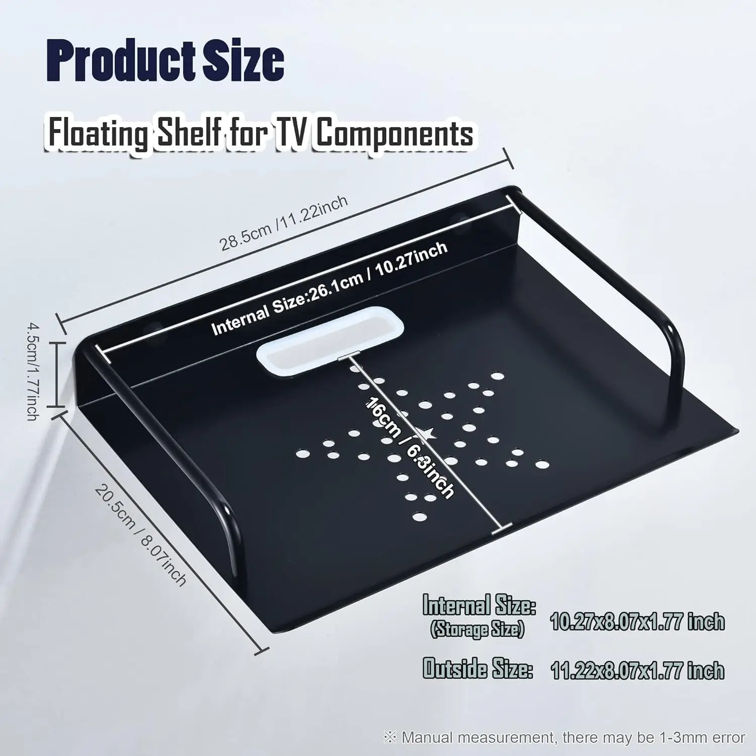 Aluminum Rack for TV Set Top Box and Router Storage