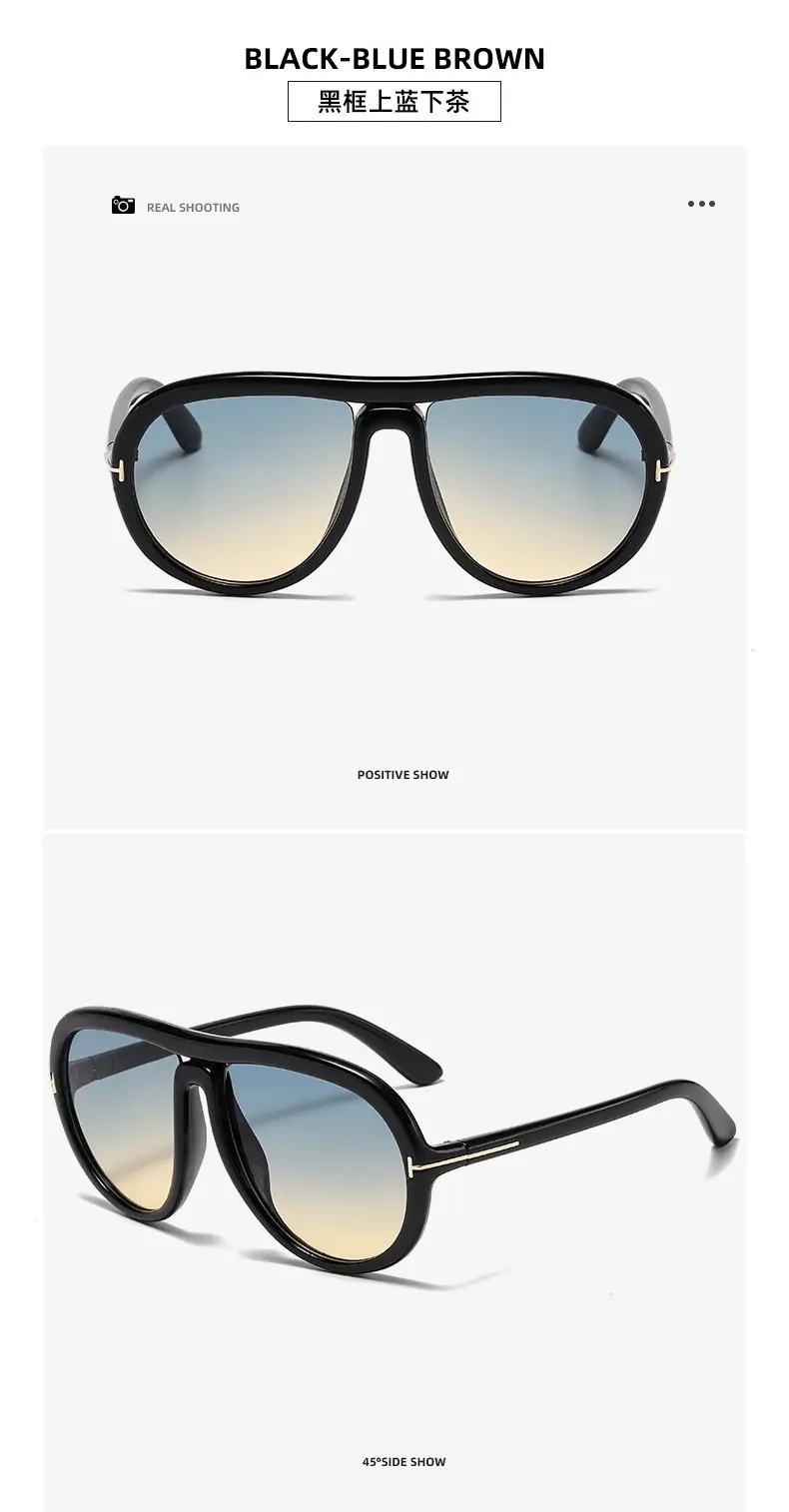 Black Blue Brown Cross-Border Sunglasses for Men Women — feature 16