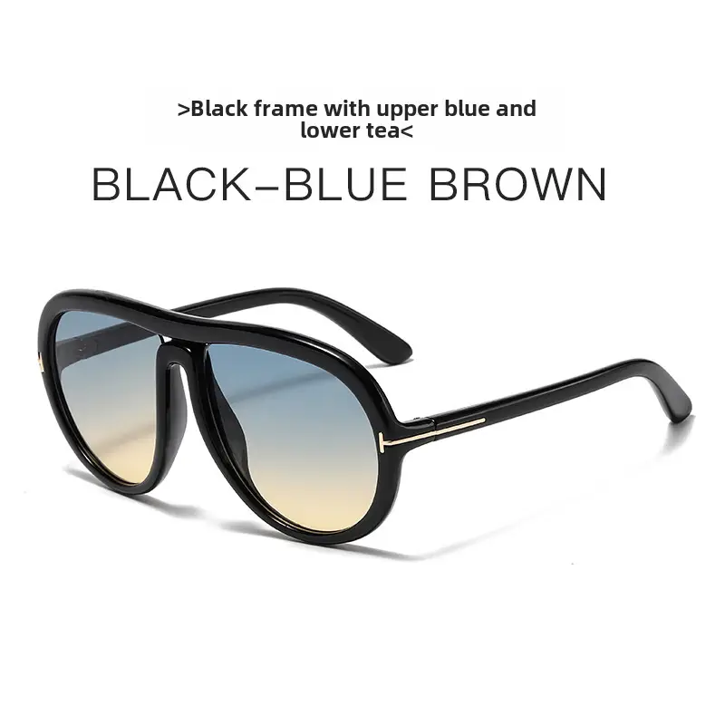 Black Blue Brown Cross-Border Sunglasses for Men Women - Image 3