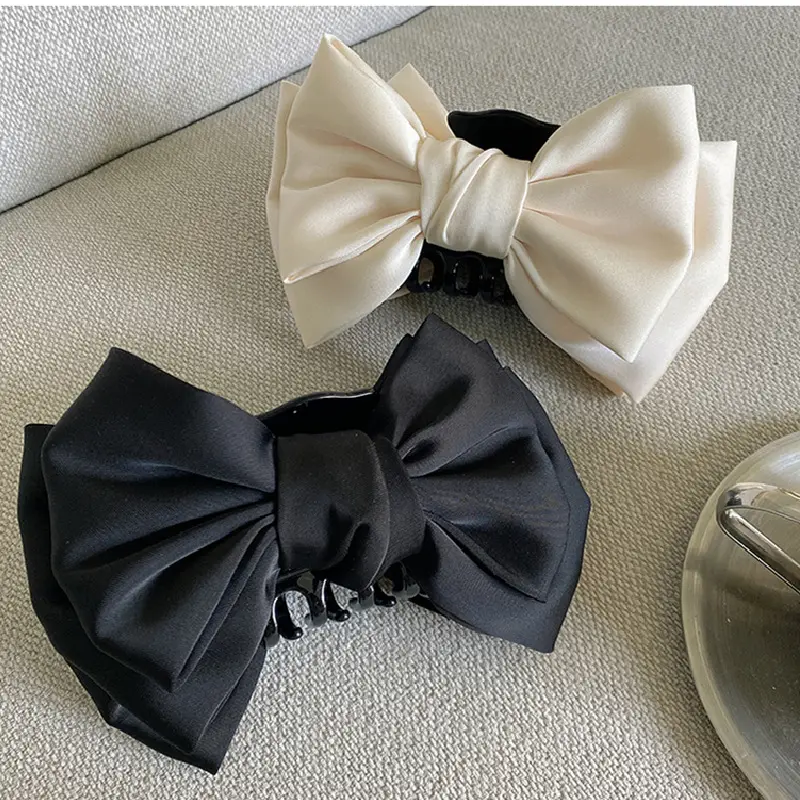 Black Velvet Bow Hairpin for Women Summer - Image 38