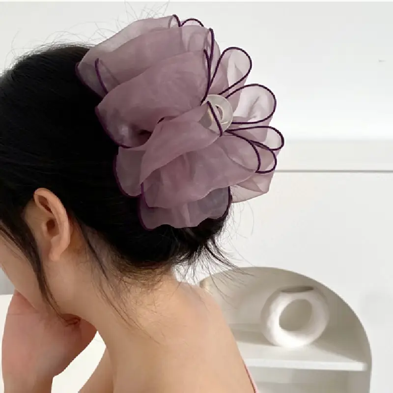Black Velvet Bow Hairpin for Women Summer - Image 8