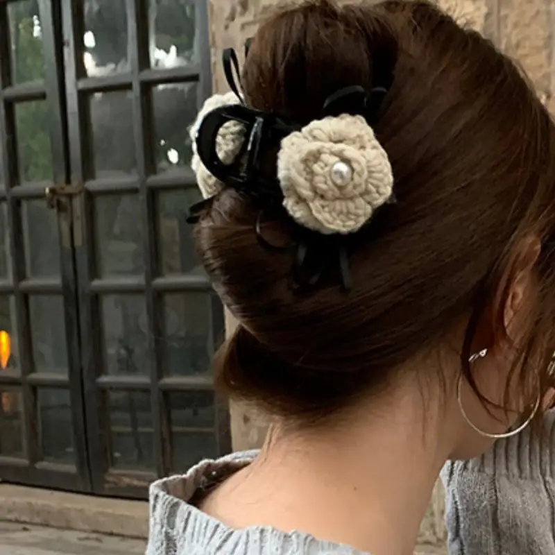 Black Velvet Bow Hairpin for Women Summer - Image 15