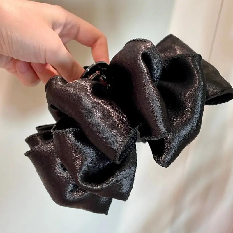 Black Velvet Bow Hairpin for Women Summer - Image 32