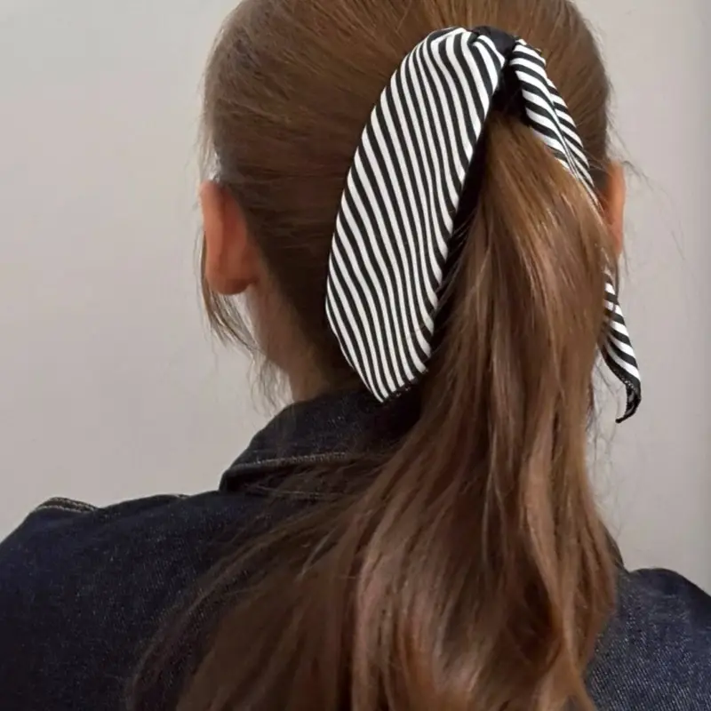 Black Velvet Bow Hairpin for Women Summer - Image 33