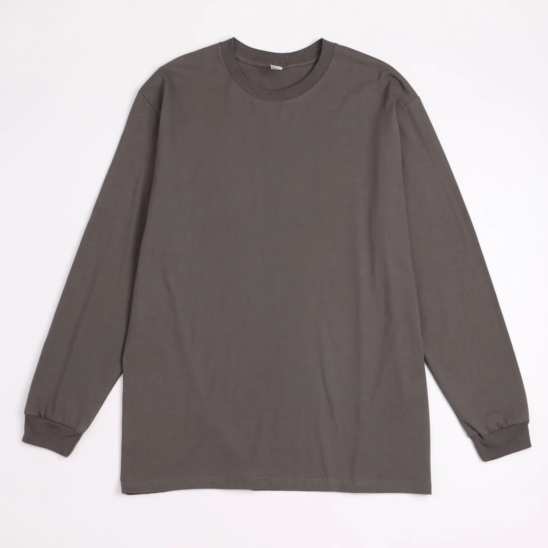 Women Green Cotton Long Sleeve T-Shirt 250g - Image 4