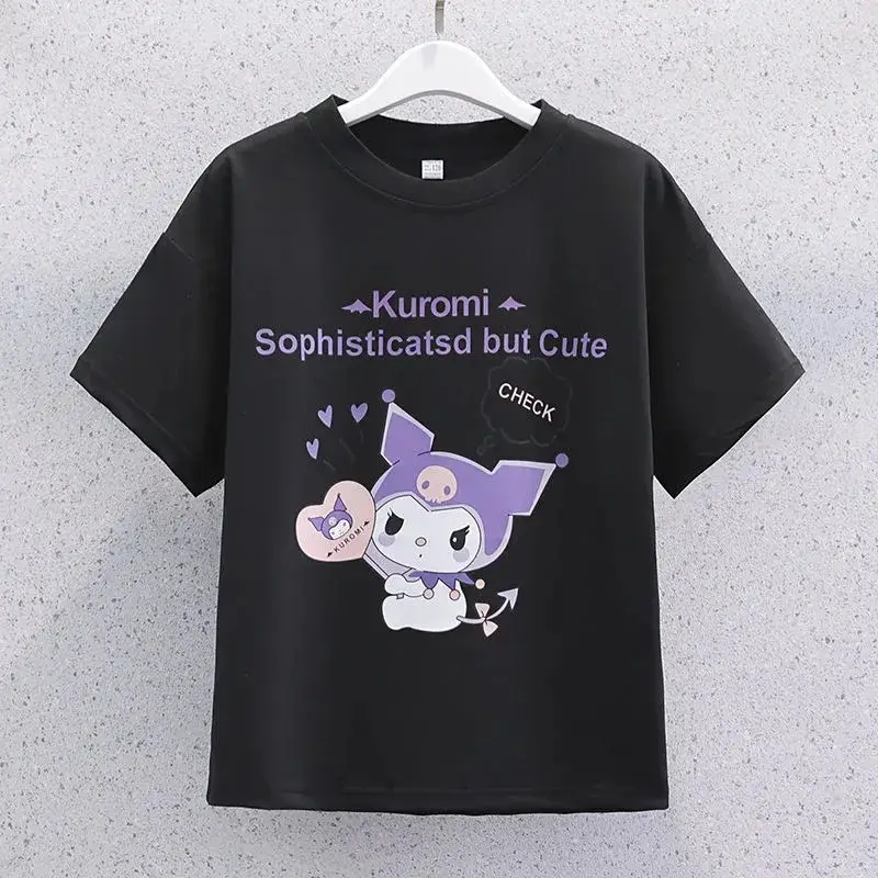 Girls Kurumi Graphic Plaid Skirt T-Shirt Set - Image 5