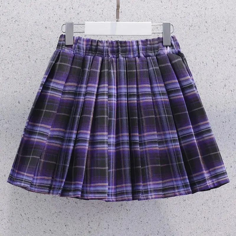 Girls Kurumi Graphic Plaid Skirt T-Shirt Set - Image 6