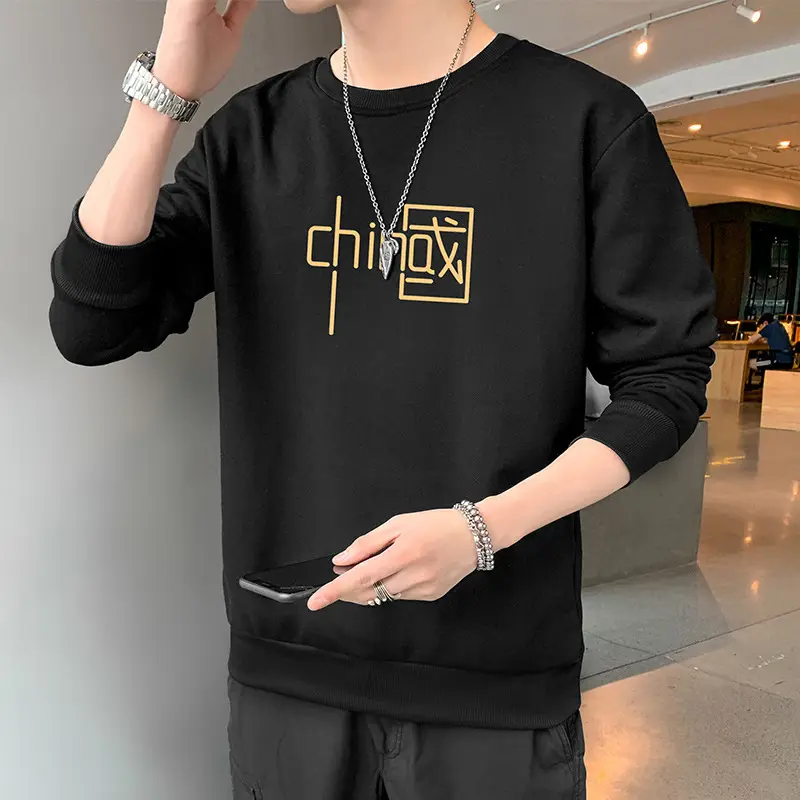 Men Blue Graphic Crew Neck Sweatshirt - Image 23