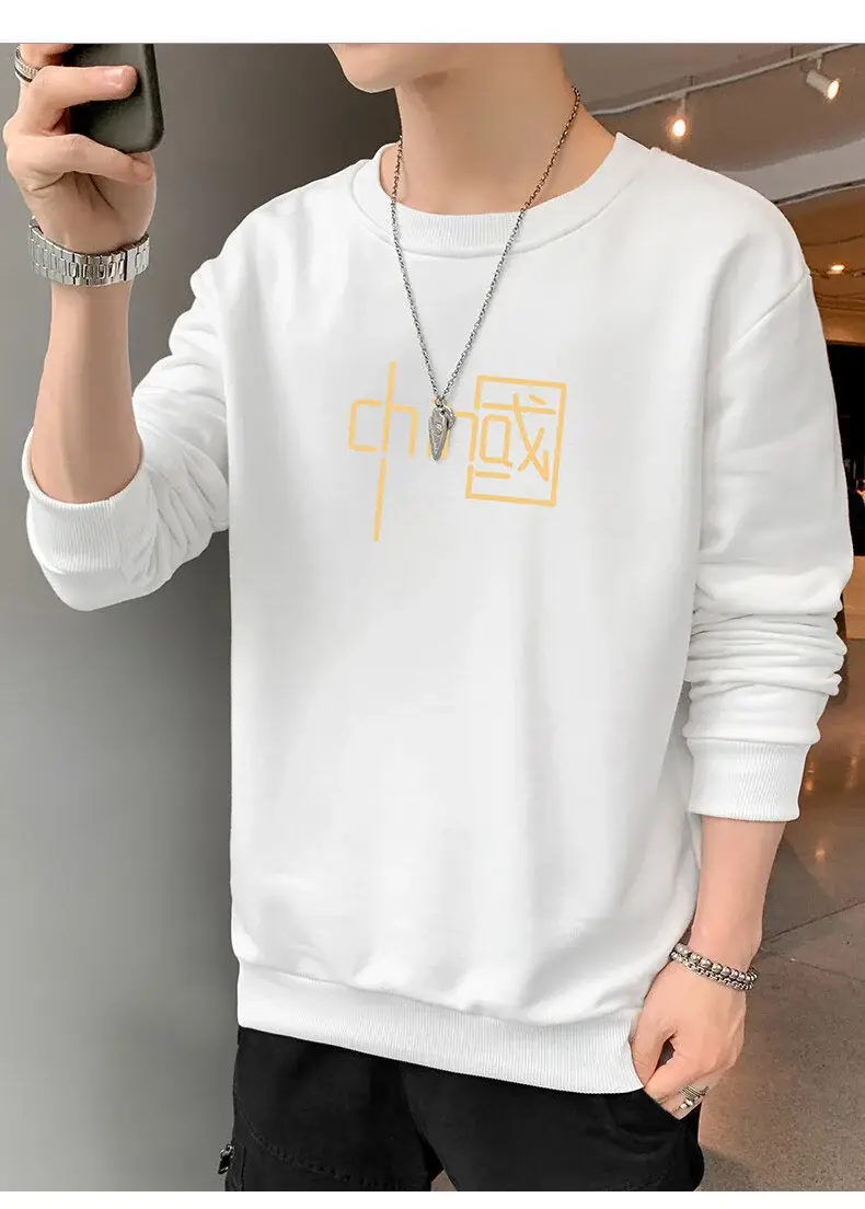 Men Blue Graphic Crew Neck Sweatshirt — feature 10