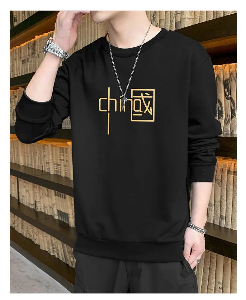 Men Blue Graphic Crew Neck Sweatshirt — feature 12
