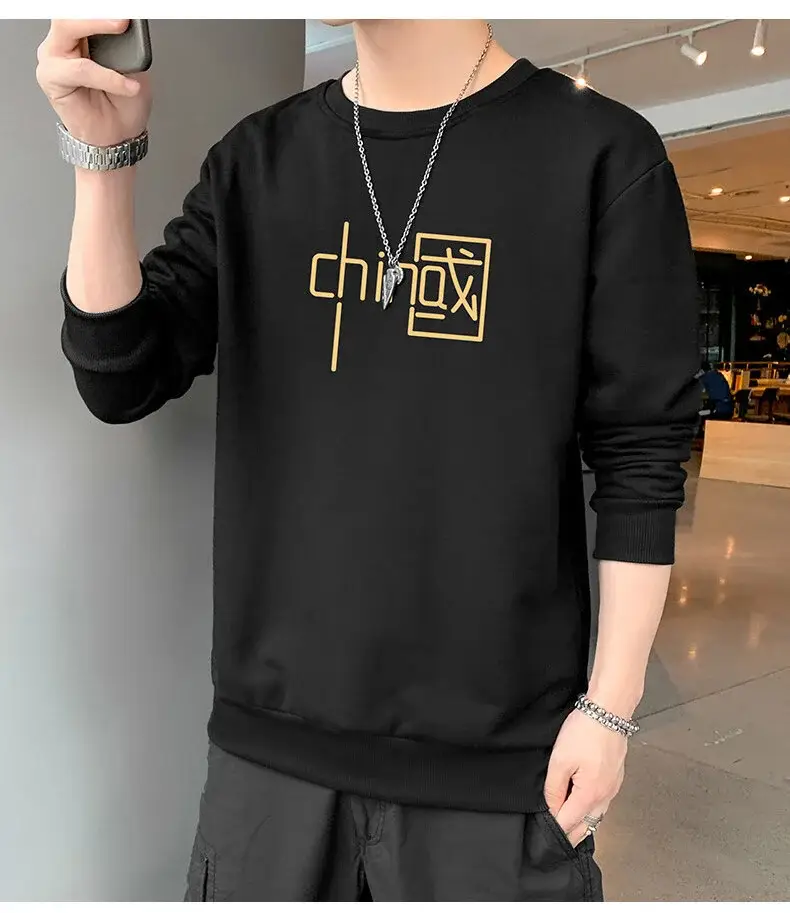 Men Blue Graphic Crew Neck Sweatshirt — feature 14