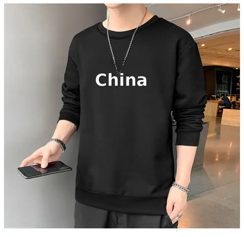 Men Blue Graphic Crew Neck Sweatshirt — feature 15