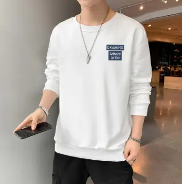 Men Blue Graphic Crew Neck Sweatshirt - Image 17