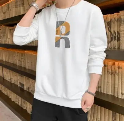 Men Blue Graphic Crew Neck Sweatshirt - Image 5