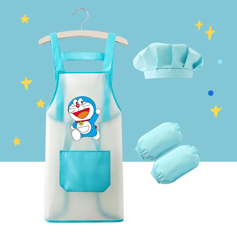 Waterproof Kids Apron with Doraemon Design - Image 12