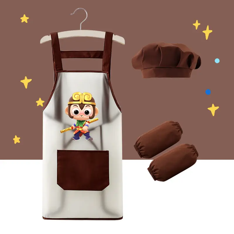 Waterproof Kids Apron with Doraemon Design - Image 13