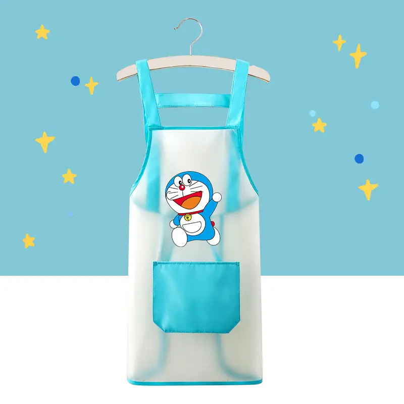 Waterproof Kids Apron with Doraemon Design - Image 4