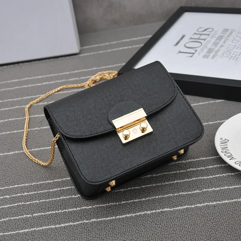 Black Small Square Chain Bag for Women 2025 - Image 3