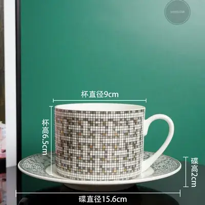 Trendy Bone China Coffee Cup Set with Saucer - Image 3