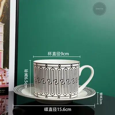 Trendy Bone China Coffee Cup Set with Saucer - Image 4