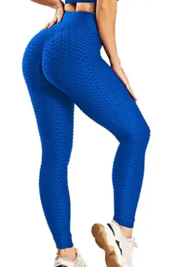 Women's Jacquard Butt Lift Bubble Pants Olive Green - Image 5