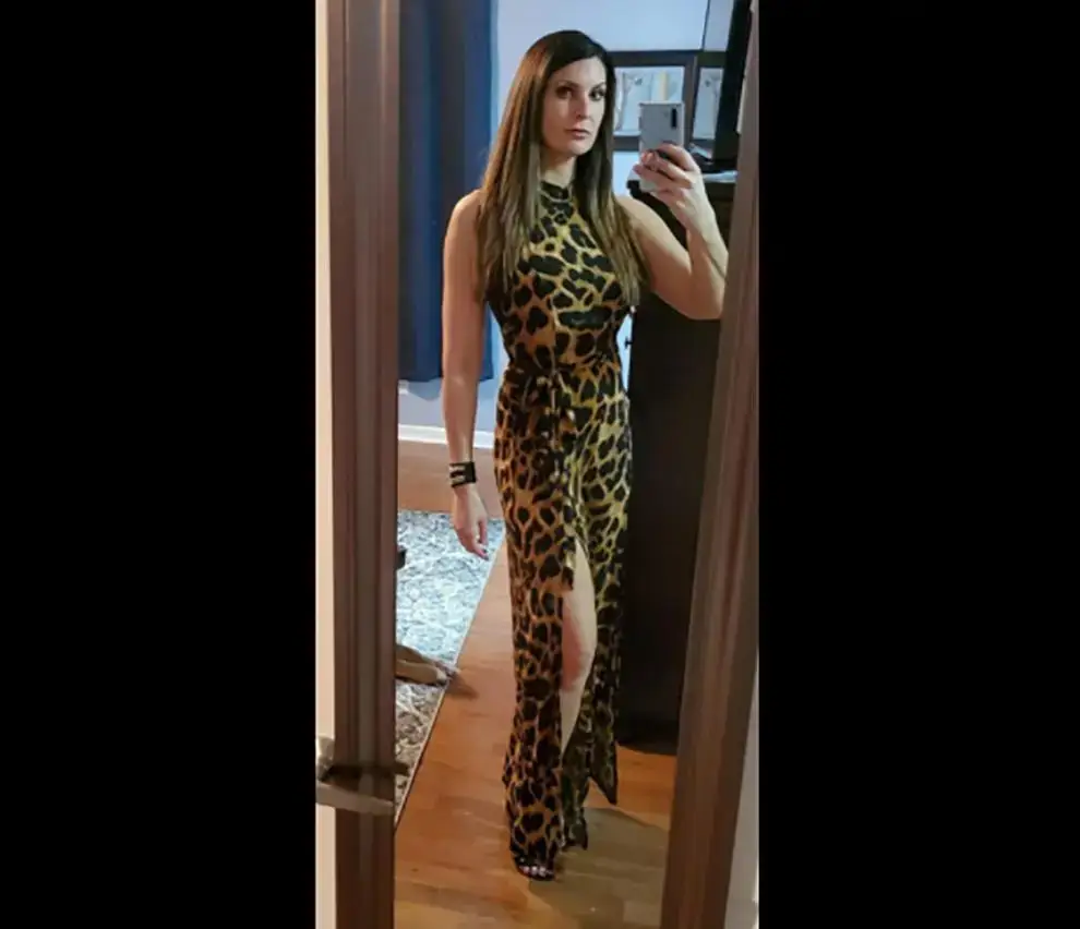 Leopard Print Sleeveless Long Split Jumpsuit for Women — feature 8