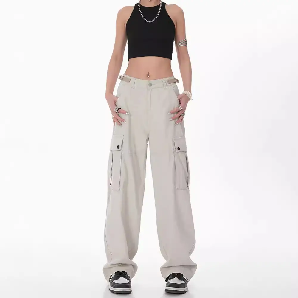 American Street Trendy Pants for Men Women Autumn Slimming High Waist - Image 2