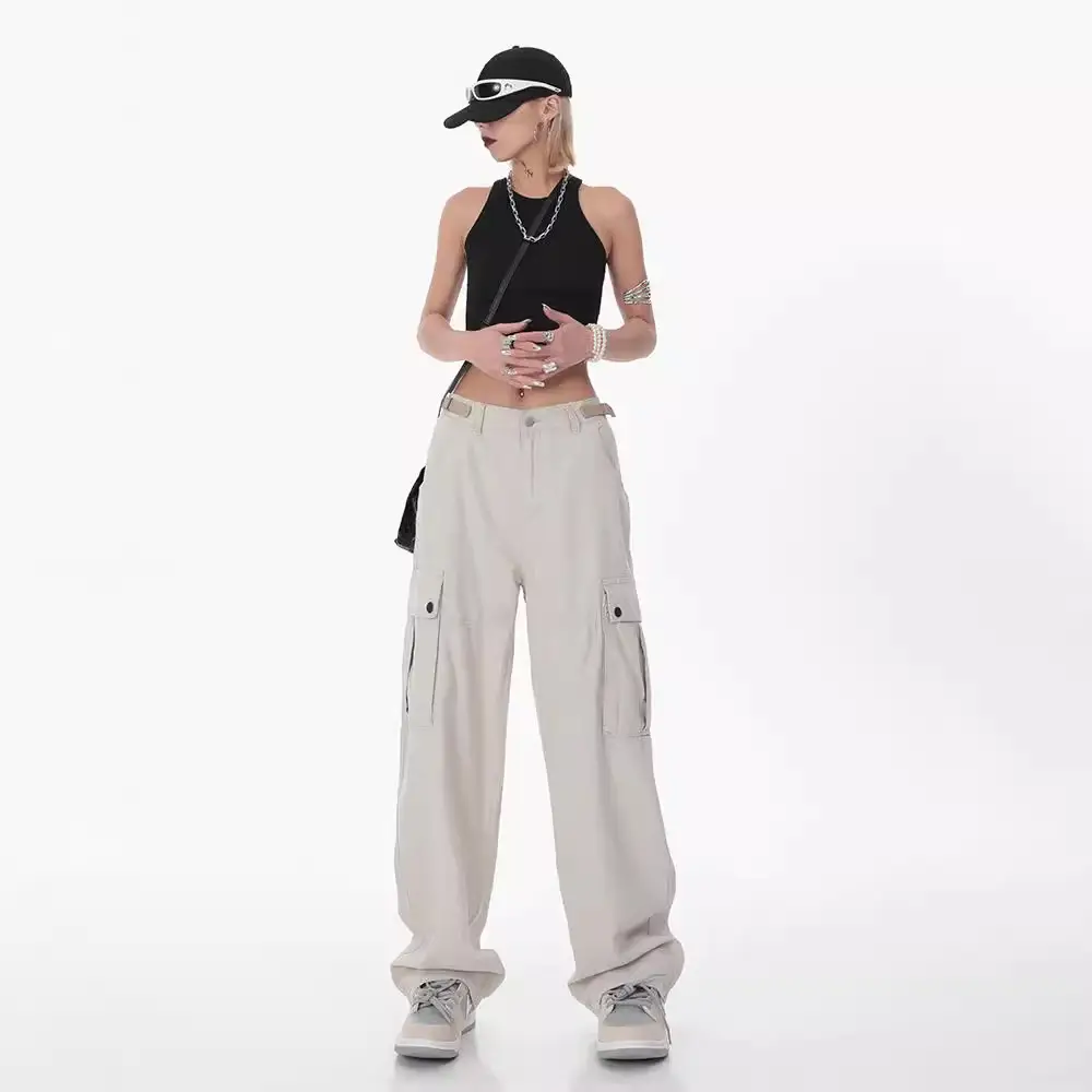 American Street Trendy Pants for Men Women Autumn Slimming High Waist - Image 3