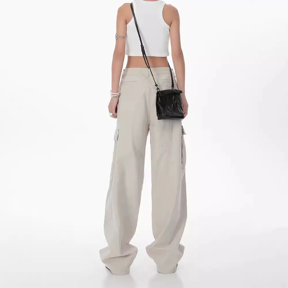 American Street Trendy Pants for Men Women Autumn Slimming High Waist - Image 5