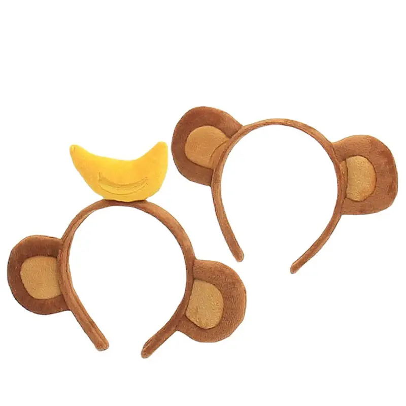 Plush Banana Monkey Headband Set for Girls - Image 26