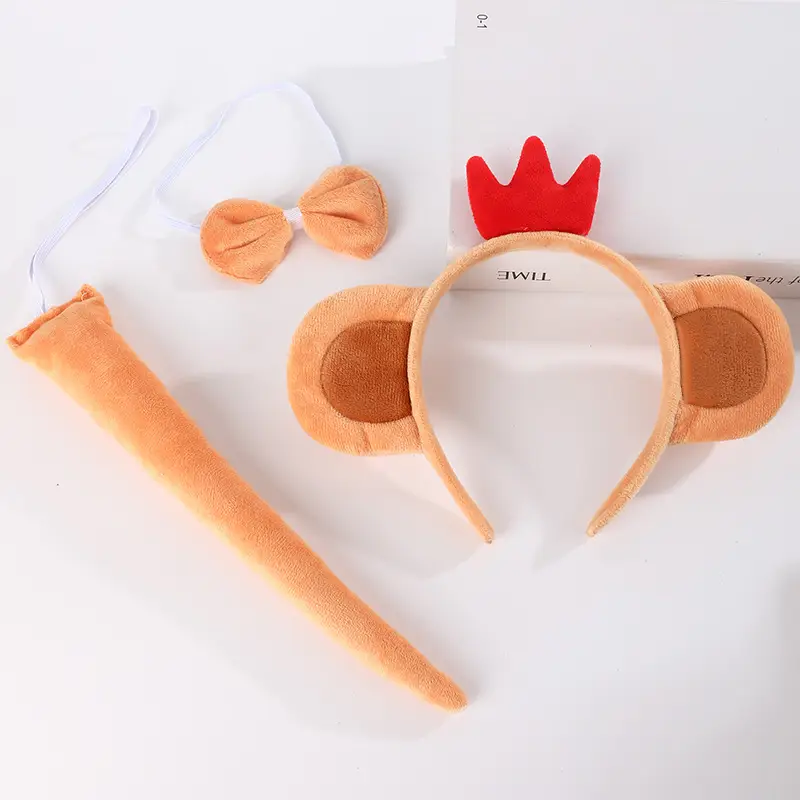 Plush Banana Monkey Headband Set for Girls - Image 17