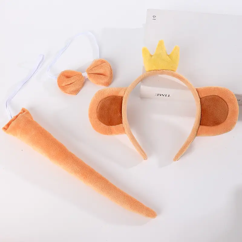 Plush Banana Monkey Headband Set for Girls - Image 19