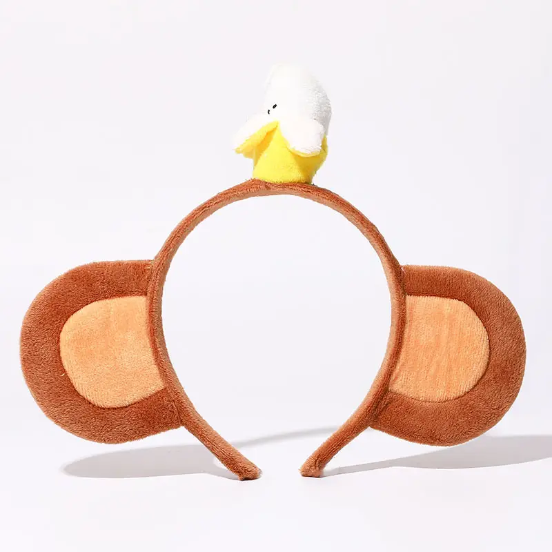 Plush Banana Monkey Headband Set for Girls - Image 9