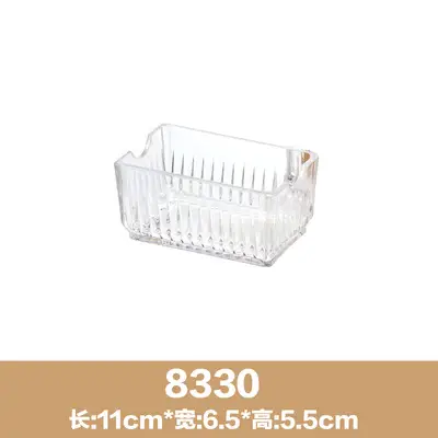 Clear Acrylic Guest Room Storage Box with 3 Grids - Image 13
