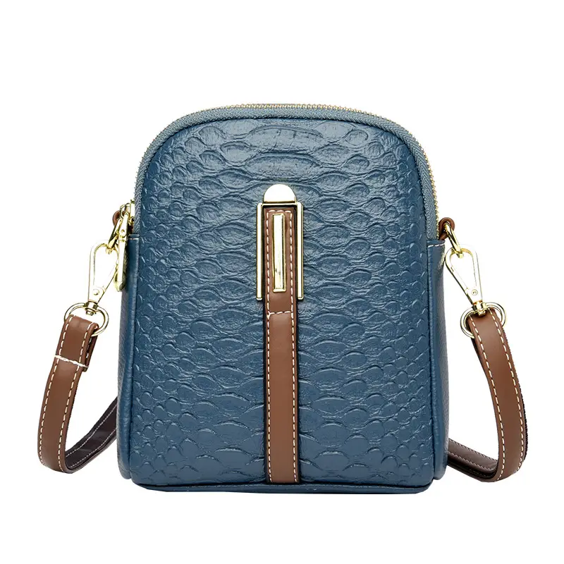 Women's Red Snakeskin Shoulder Messenger Bag - Image 8