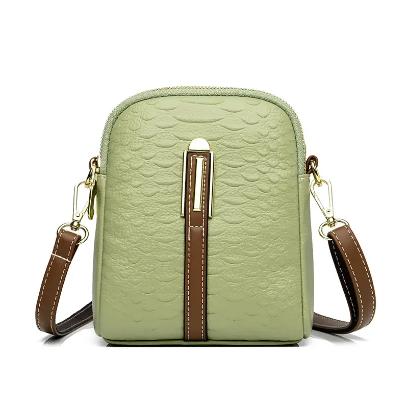 Women's Red Snakeskin Shoulder Messenger Bag - Image 3