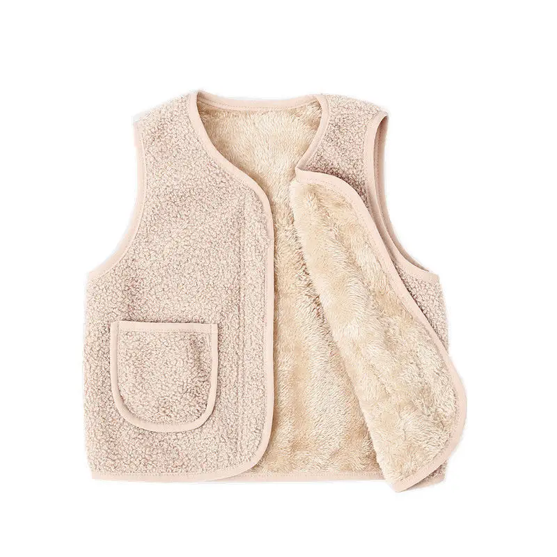 Baby Fleece Lined Vest Grey for Boys Girls Autumn Winter - Image 13