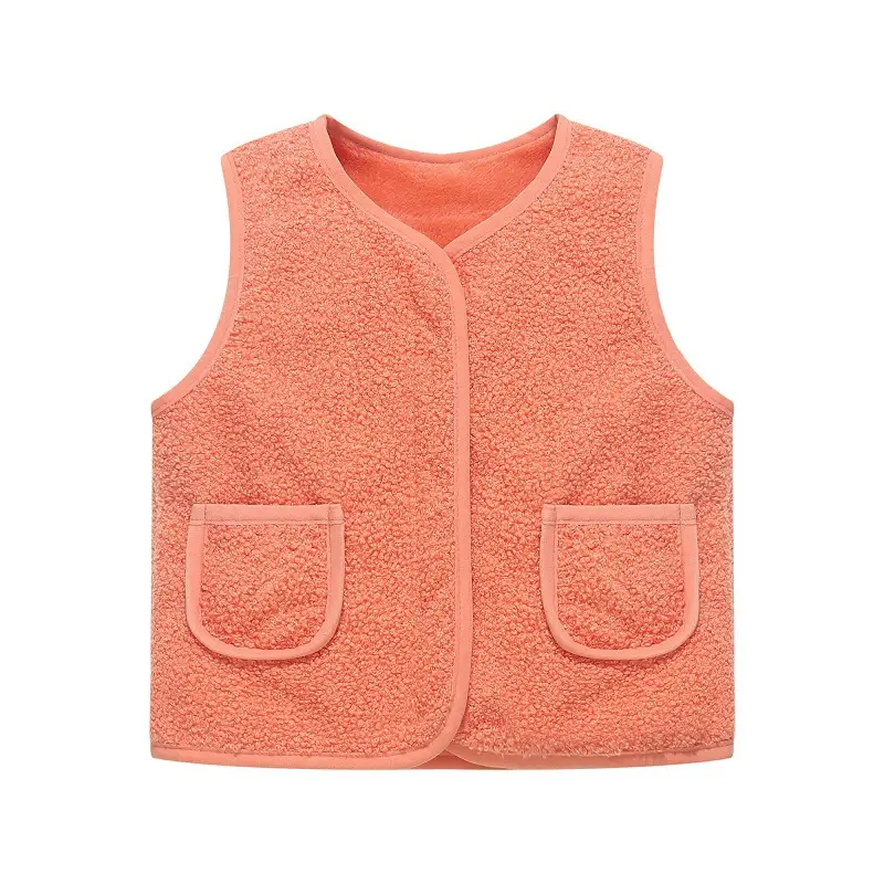 Baby Fleece Lined Vest Grey for Boys Girls Autumn Winter - Image 8