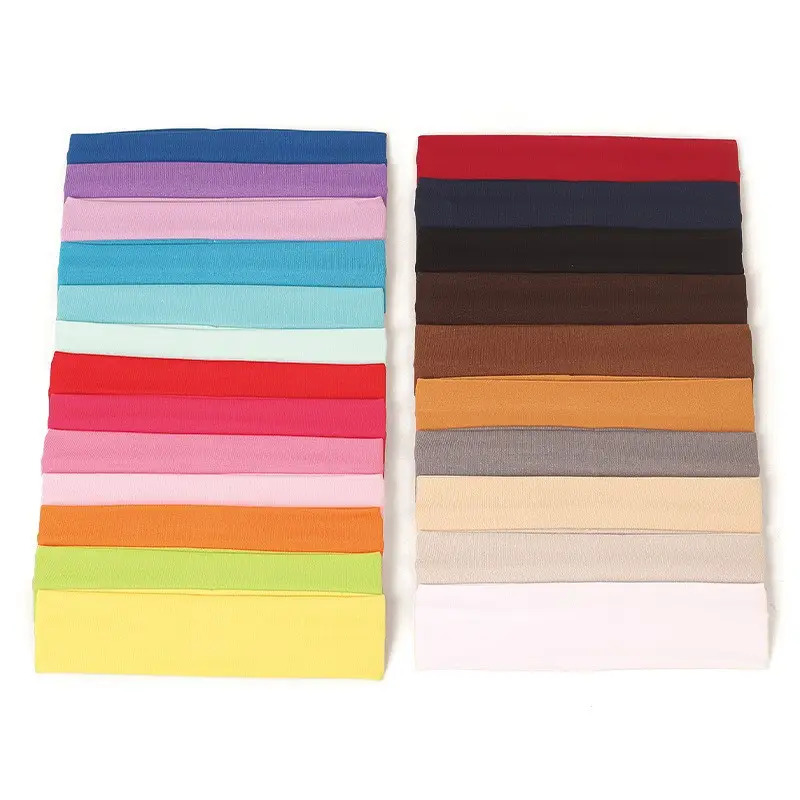Korean-style Yoga Elastic Headband Cotton Sweat Absorbent - Image 31