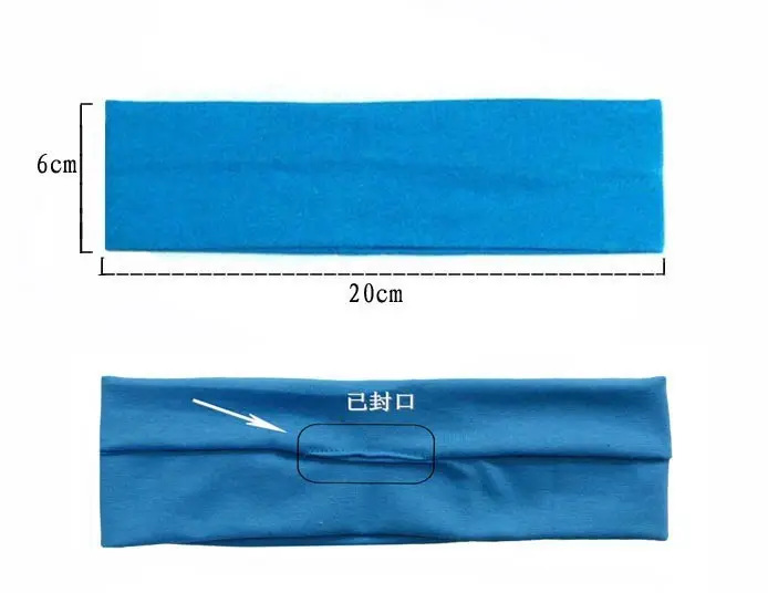 Korean-style Yoga Elastic Headband Cotton Sweat Absorbent — feature 8