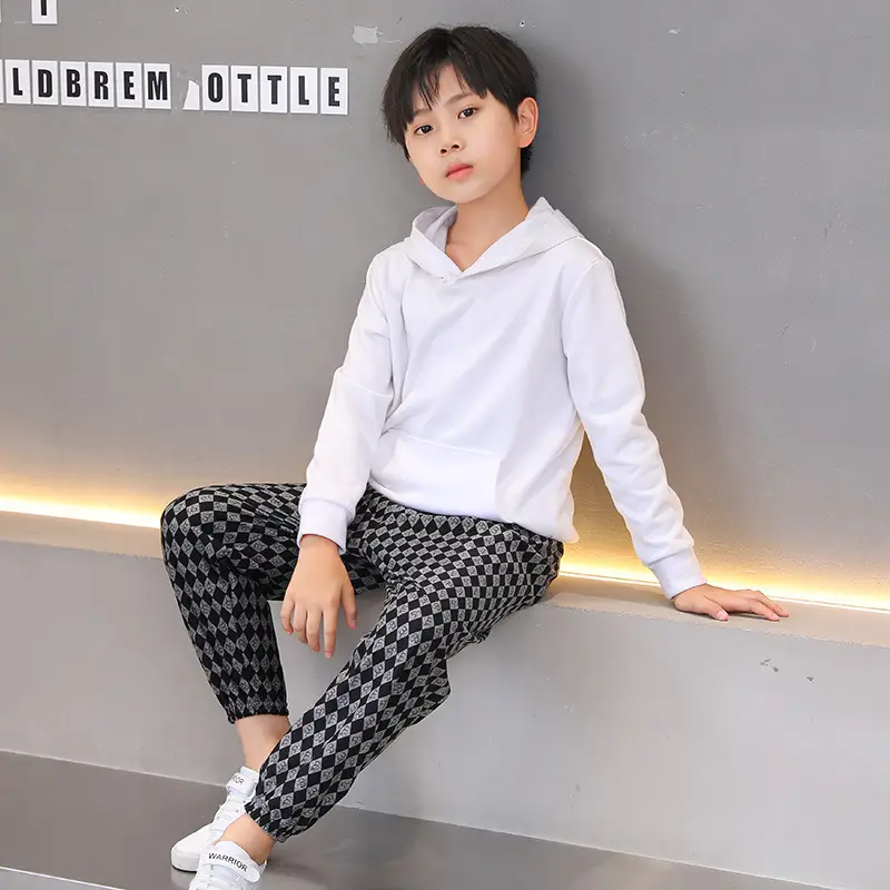Children's Velvet Leg Pants Fall Winter Warm Loose Pants - Image 12