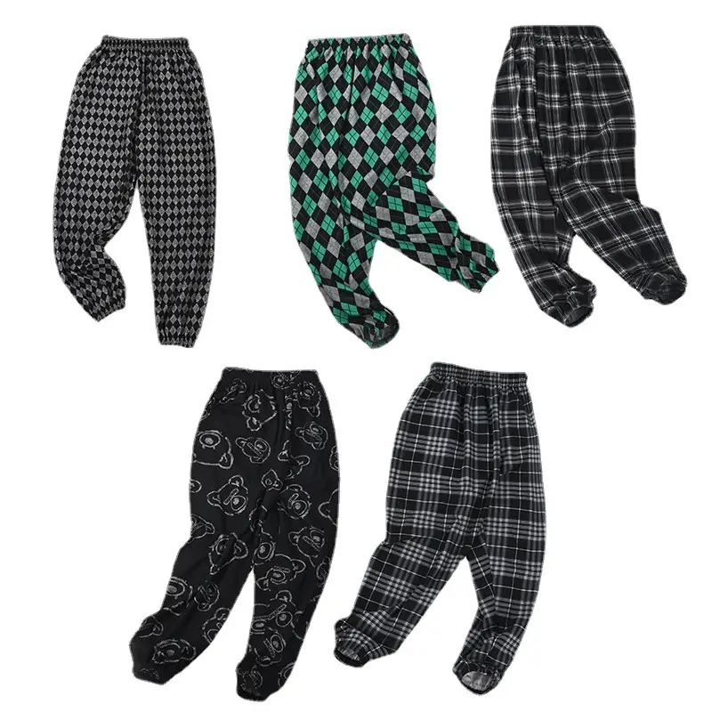 Children's Velvet Leg Pants Fall Winter Warm Loose Pants - Image 13