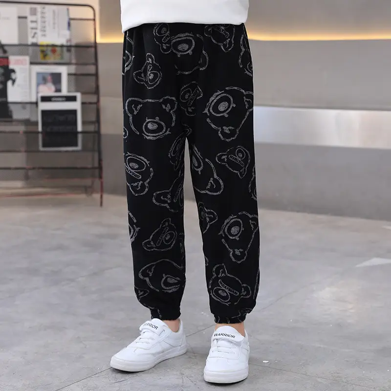 Children's Velvet Leg Pants Fall Winter Warm Loose Pants - Image 2